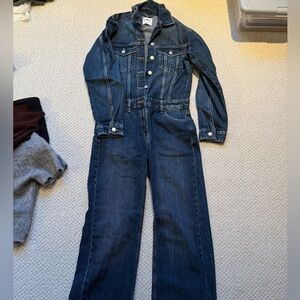 Zara Women's Blue Denim Overalls